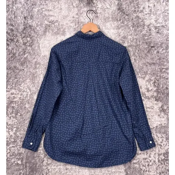 Frank & Eileen Shirt 2 / Small Womens Grayson The Hero Blue Floral Cotton Woven - Picture 3 of 8
